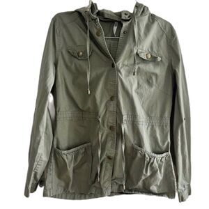 Kate collection cotton utility jacket OLIVE GREEN